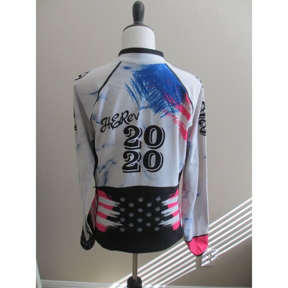 Zoca Womens Long Sleeve Cycling Jersey 2020 With Full Zip & Graphic Design XL - Picture 5 of 7
